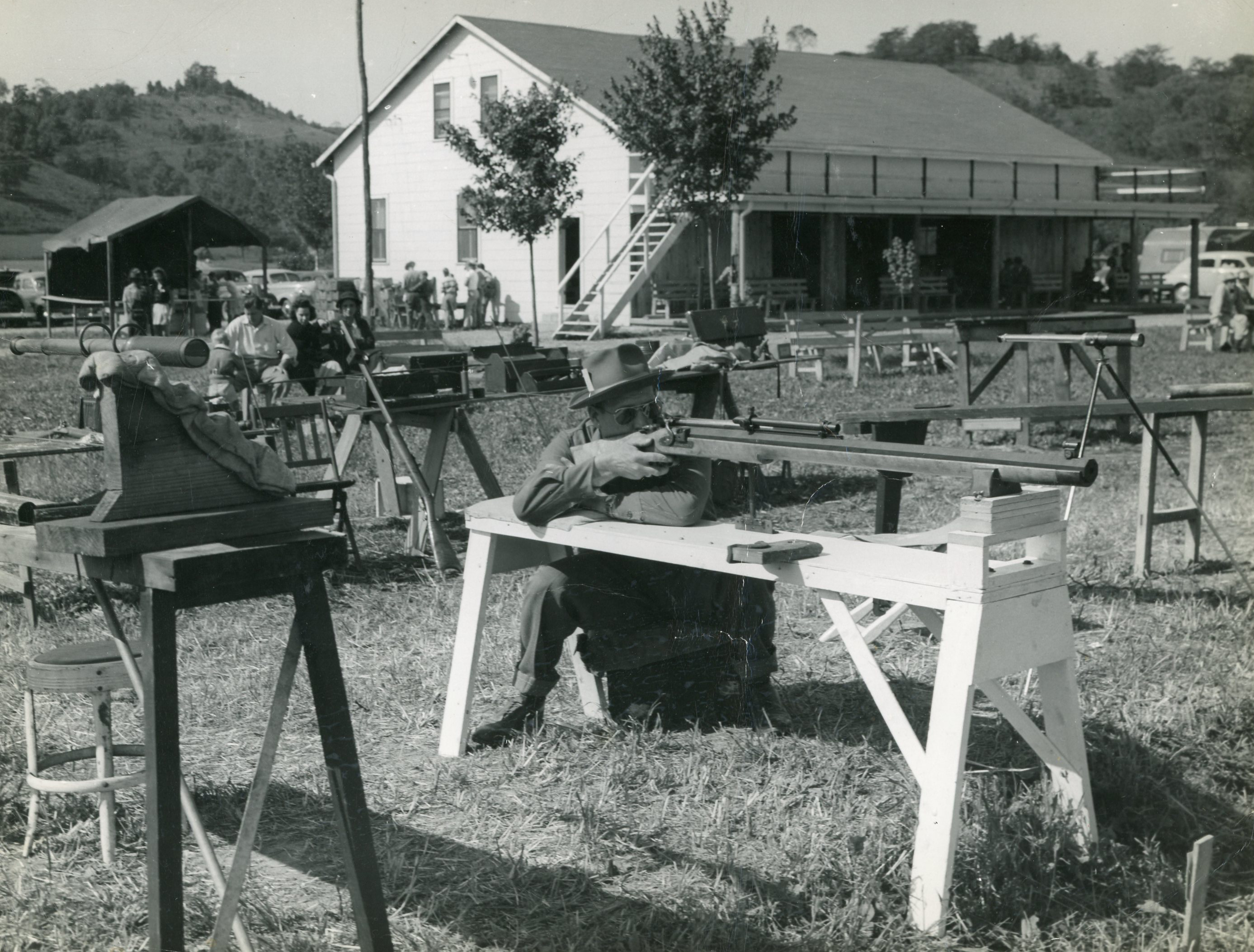 walter cline range established