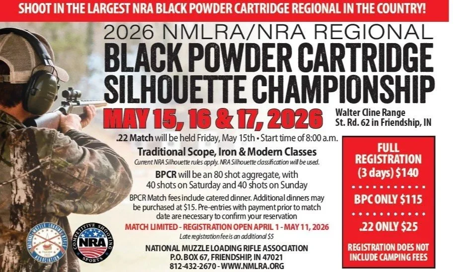 2026 NMLRA/NRA Regional Black Powder Cartridge Silhouette Championship