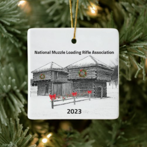 NMLRA Ceramic Square Primitive Gate Ornament