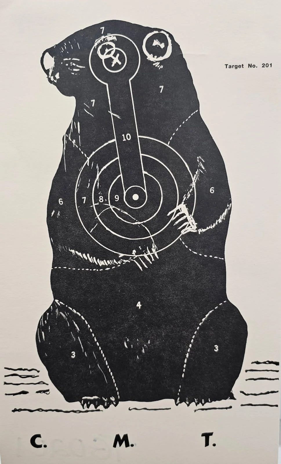 Target TG0201 -- Haffner Standing Groundhog