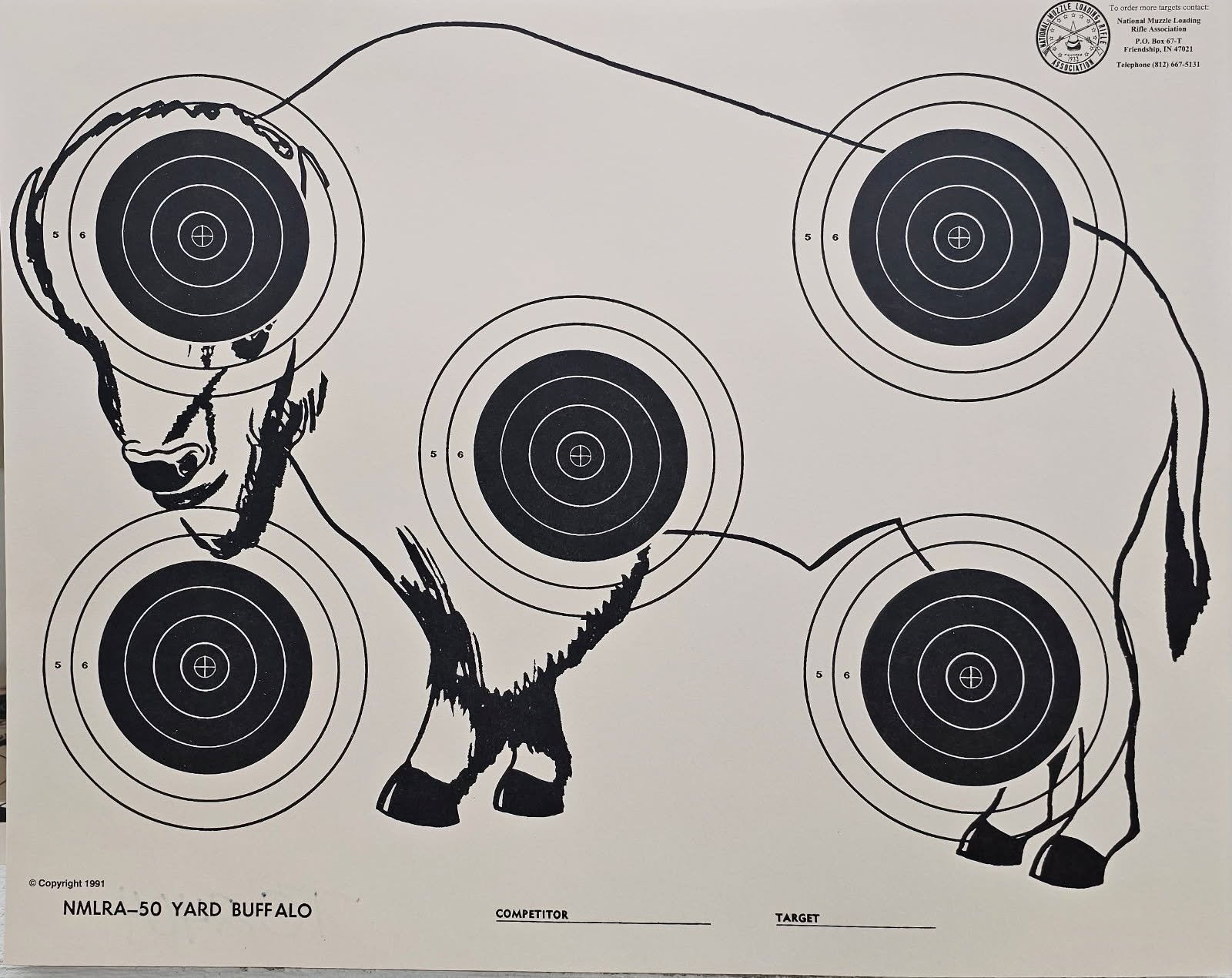 Target TG2404 -- 5 Bull Reduced Buffalo